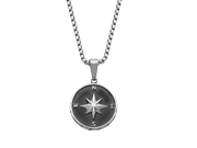 Mens 'NSEW" Compass Pendant by Steelx