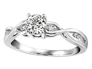Infinity Diamond Engagement Ring