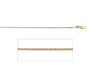 18" Box Yellow Gold Chain