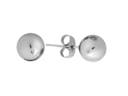 4mm Silver Ball Earrings