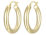 Gold Plated Hoop Earrings by Reign